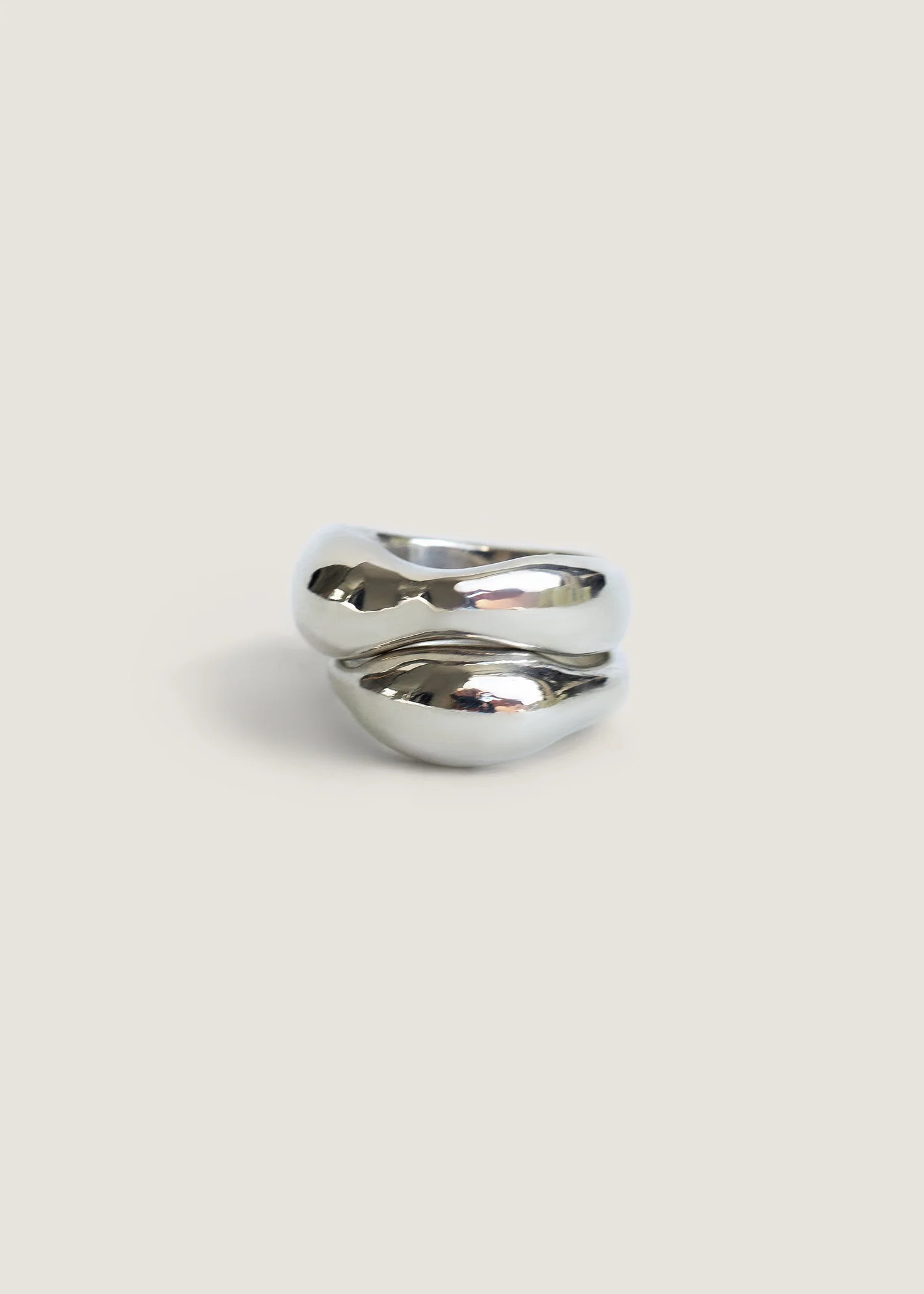 Hera Sculptural Ring Stack Silver - Kinn | Kinn