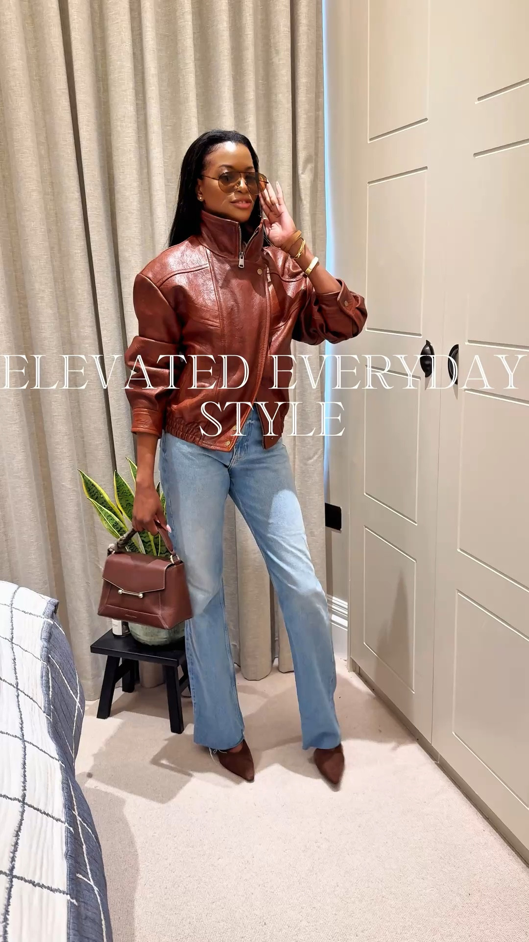 Chic leather styling for a timeless, elegant look 🤍✨
Sharing how I style leather trousers and a jacket for that effortless, quiet luxury aesthetic. Everything in this look is linked below for you to shop 🫶🏾

#LTKdatenight #LTKstyletip #LTKjeans