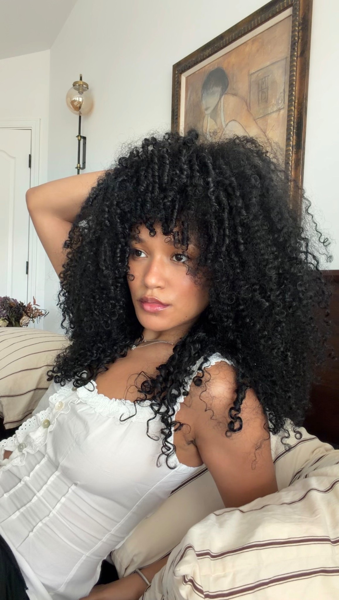 my curly hair routine 🤍