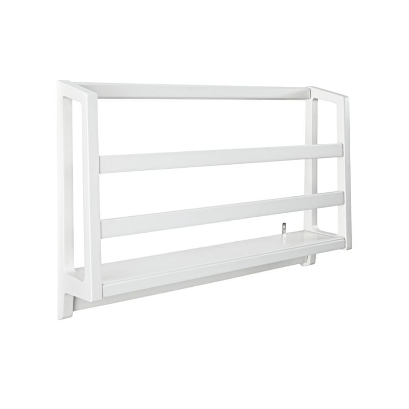 White Wall Book Bin + Reviews | Crate and Barrel | Crate & Barrel