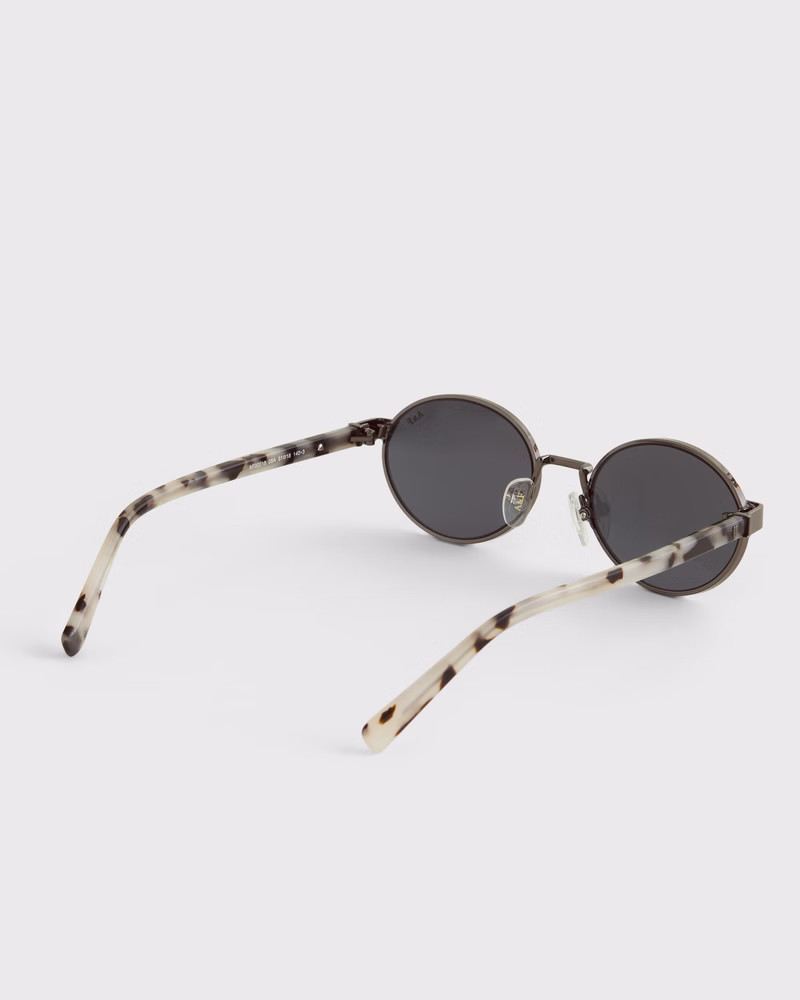 Wire Frame Oval Sunglasses | Abercrombie & Fitch (US)