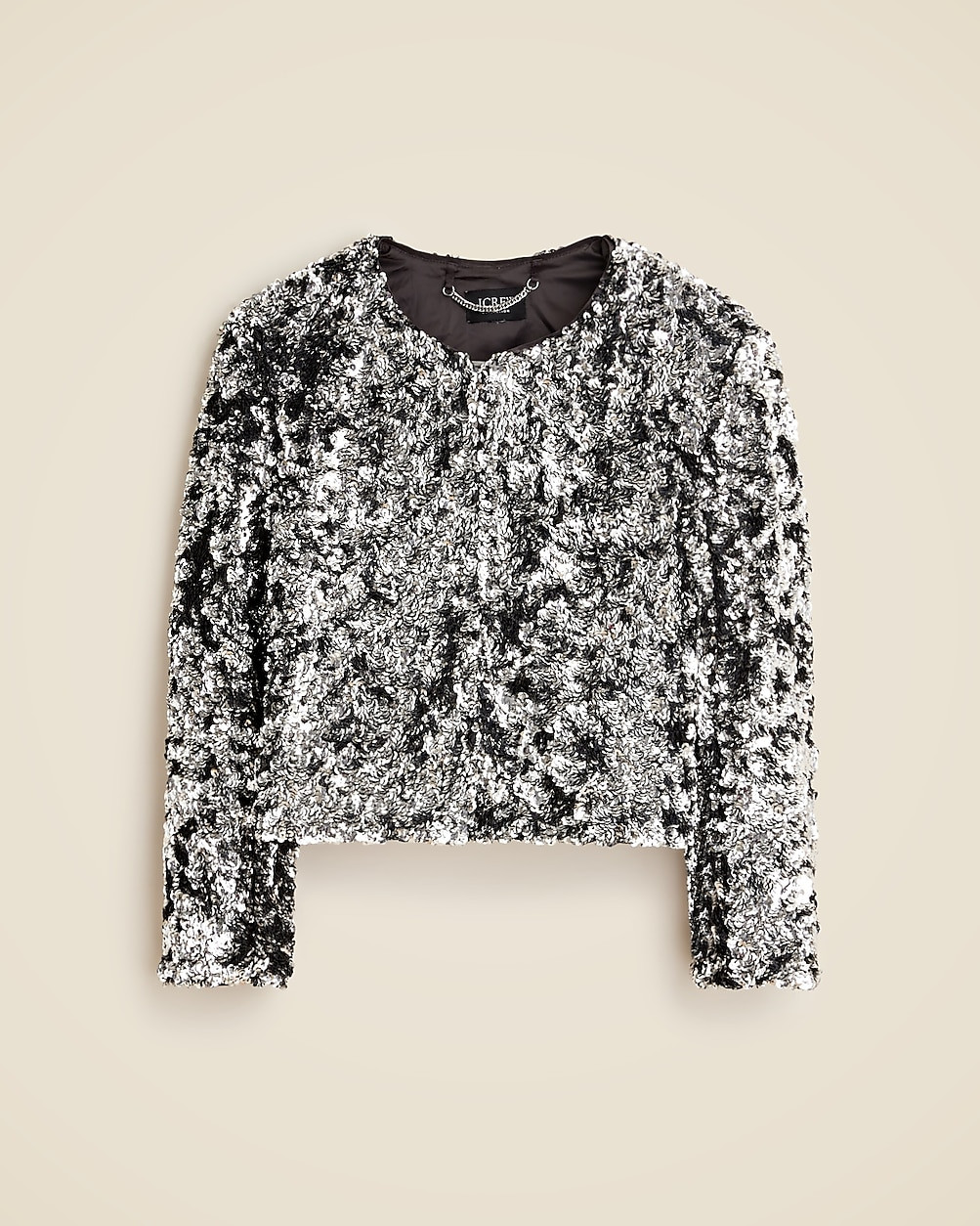 Collection lady jacket with silver sequins | J. Crew US