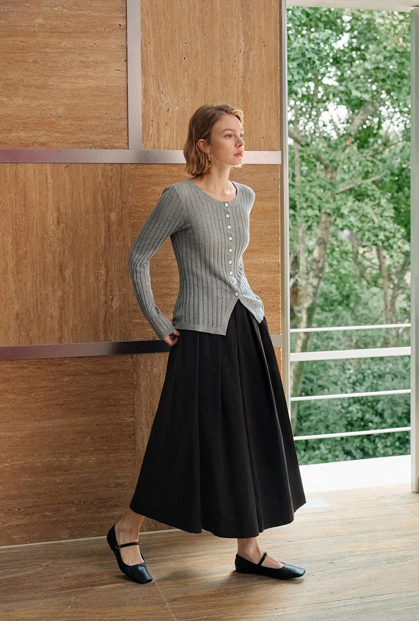 Darby Wide-Leg Cotton Pants - Black | Petite Studio NYC