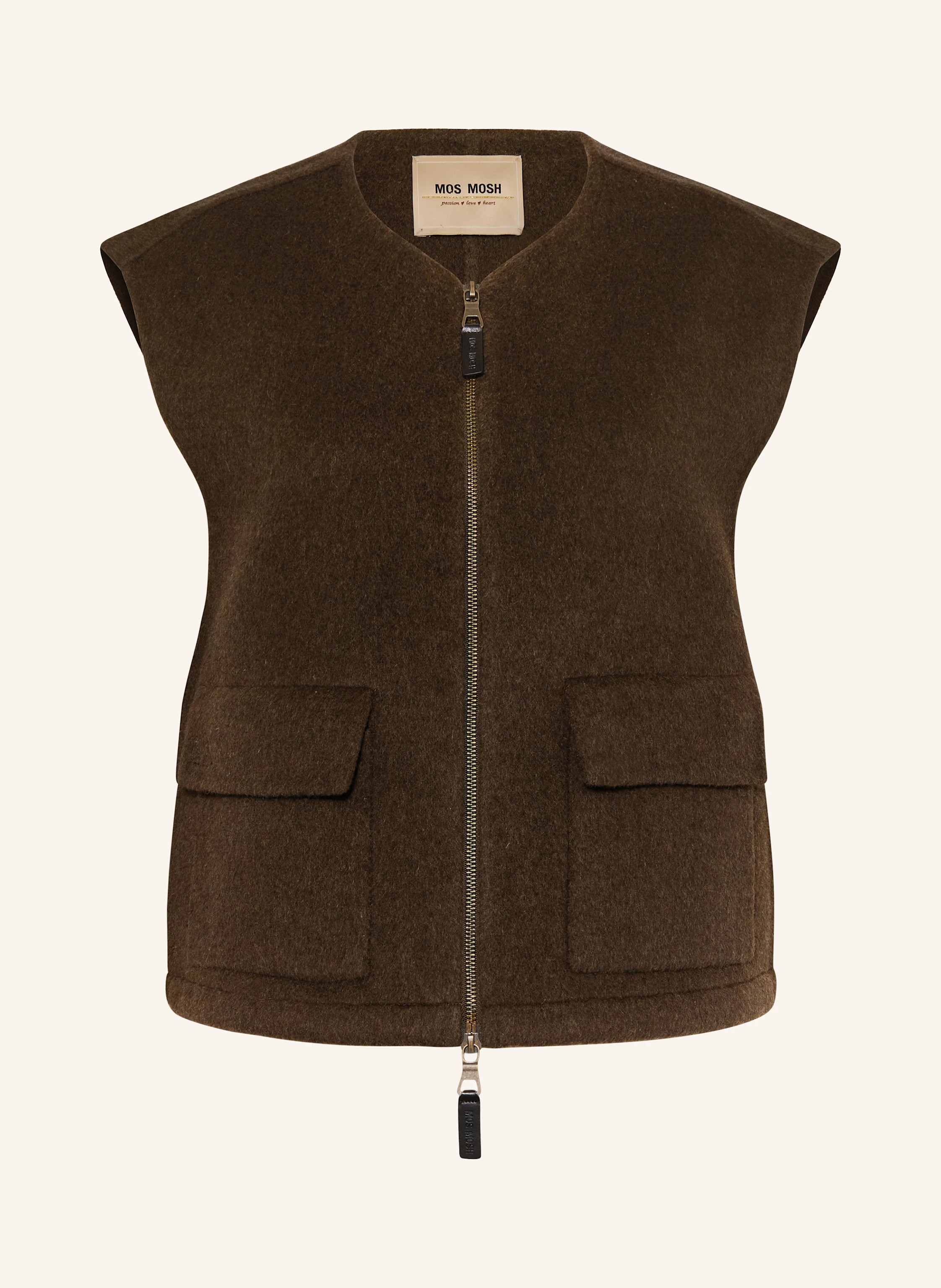 MOS MOSH Weste MMELISE LOISA in dunkelbraun | Breuninger (DACH)
