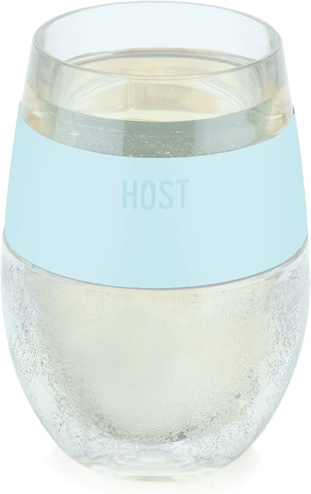 HOST Wine Freeze Cooling Cup, Plastic Double Wall Insulated Freezable Drink Chilling Tumbler with... | Amazon (US)