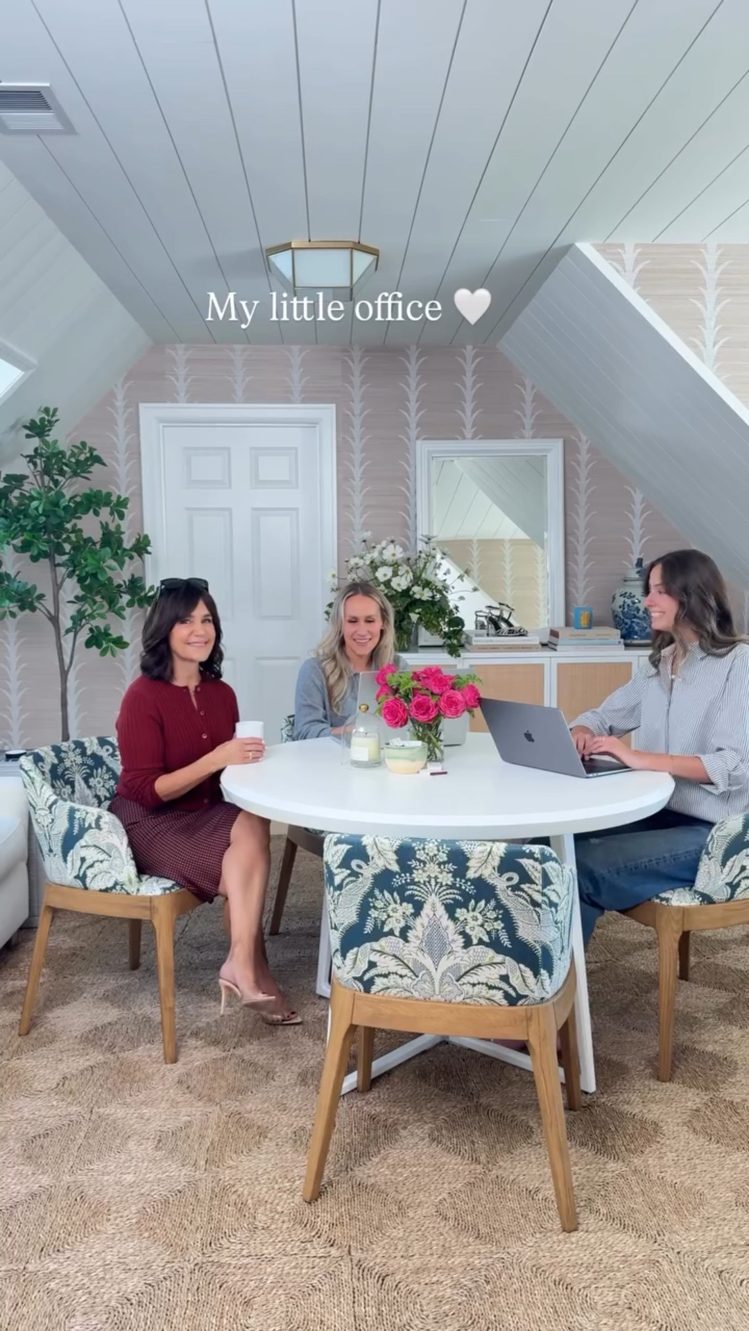 My office aka So Susie Headquarters! 
Fabric on the chairs is Alice Sargent

#LTKHome #LTKSeasonal #LTKOver40