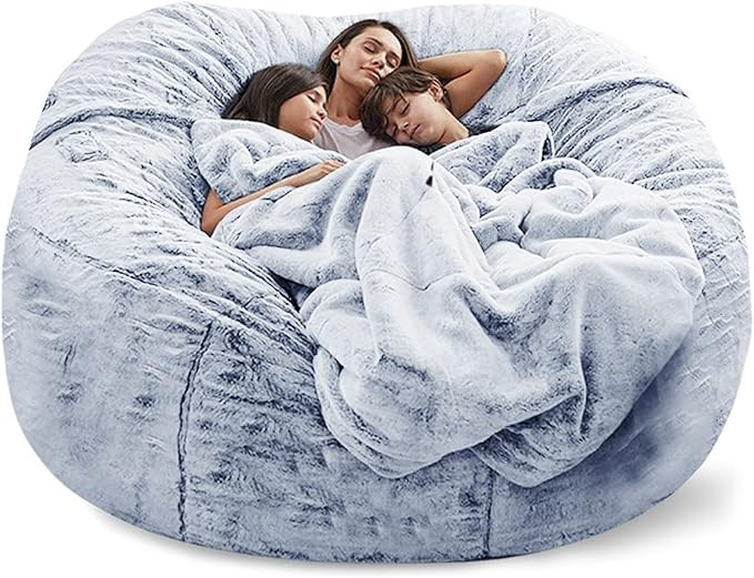 Big Huge Giant Bean Bag Chair for Adults, (No Filler) Bean Bag Chairs in Multiple Sizes and Color... | Amazon (US)