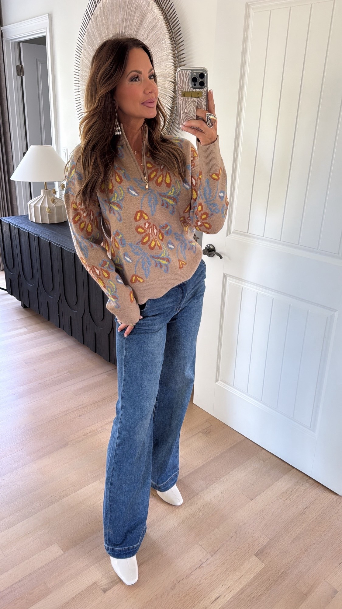 code betsy15 works for avara’s nancy sweater, kameron jeans, and alder boots! i’m in a medium top and 28 jeans - runs tts! ♥️

#LTKSeasonal #LTKFindsUnder100 #LTKSaleAlert