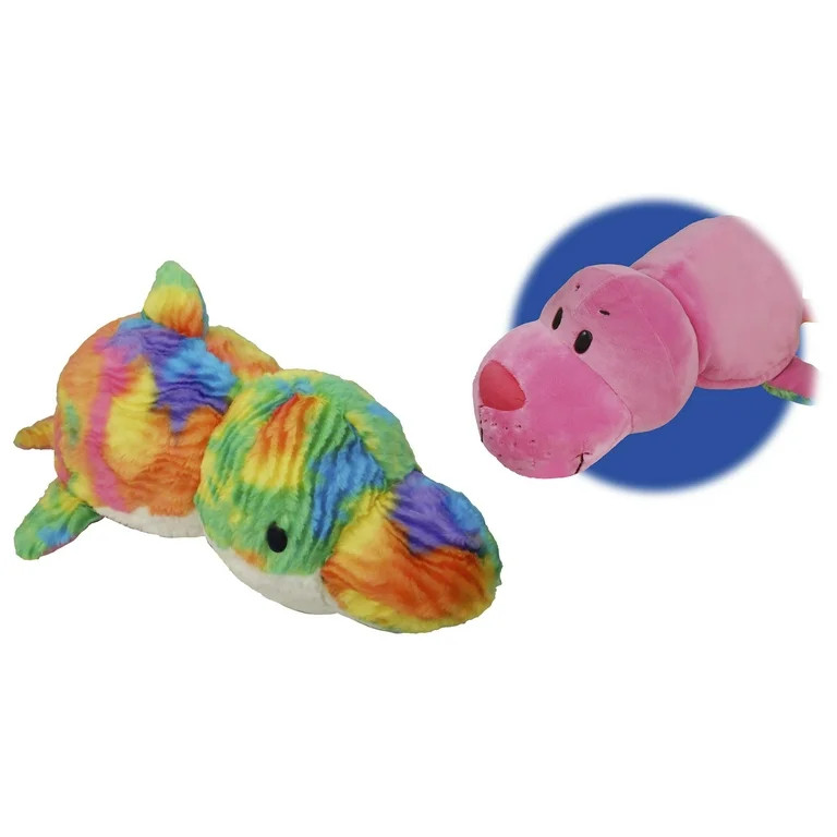 16" Seal to Rainbow Dolphin FlipaZoo 2 in 1 Plush - Walmart.com | Walmart (US)