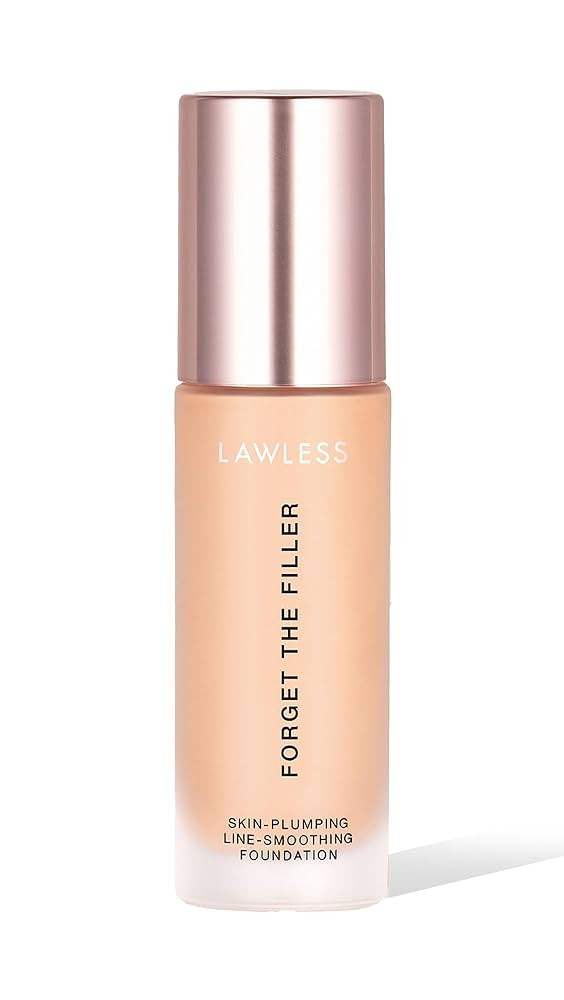 LAWLESS Women's Forget the Filler Skin-Plumping Line-Smoothing Foundation, 5L, light with warm-go... | Amazon (US)