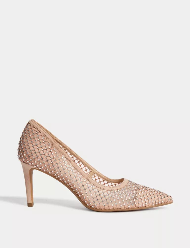 Sparkle Stiletto Heel Court Shoes | Marks & Spencer (UK)