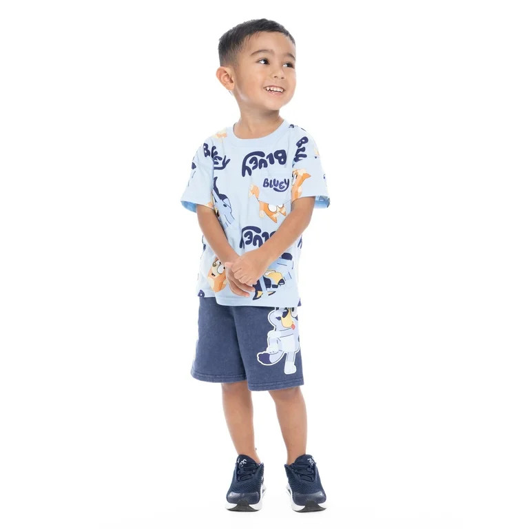 Bluey Toddler Graphic Tee and Shorts Set, 2-Piece, Sizes 12M-5T | Walmart (US)