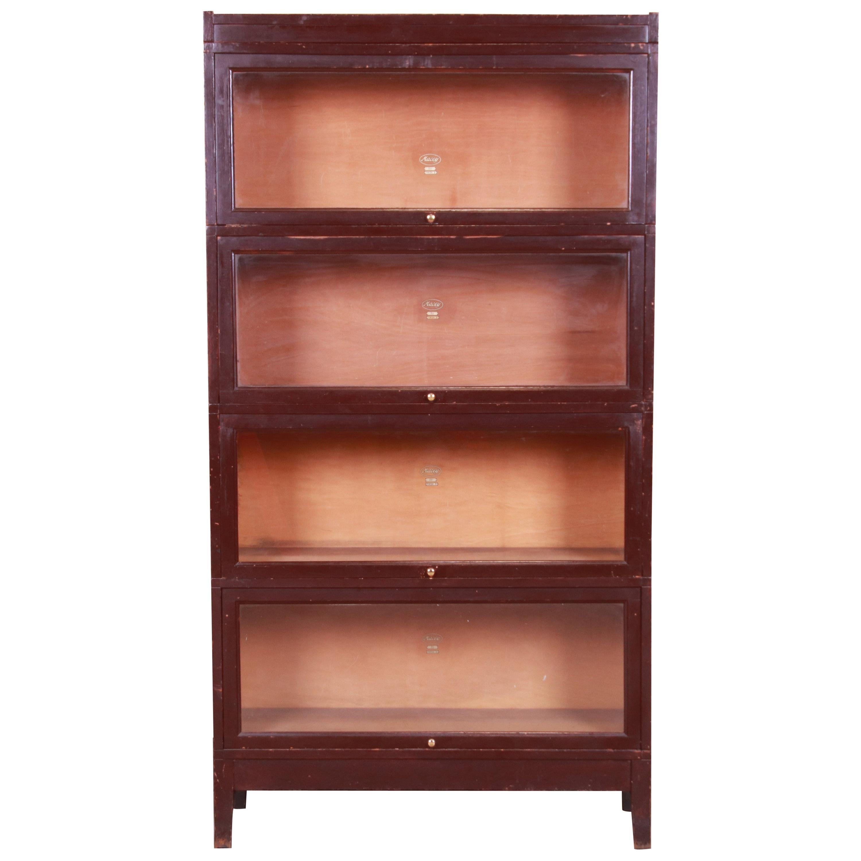 Antique Four-stack Barrister Bookcase By Macey, Circa 1920s | 1stDibs