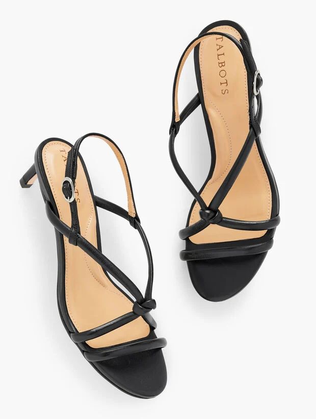 Elena Knot Soft Nappa Sandals | Talbots