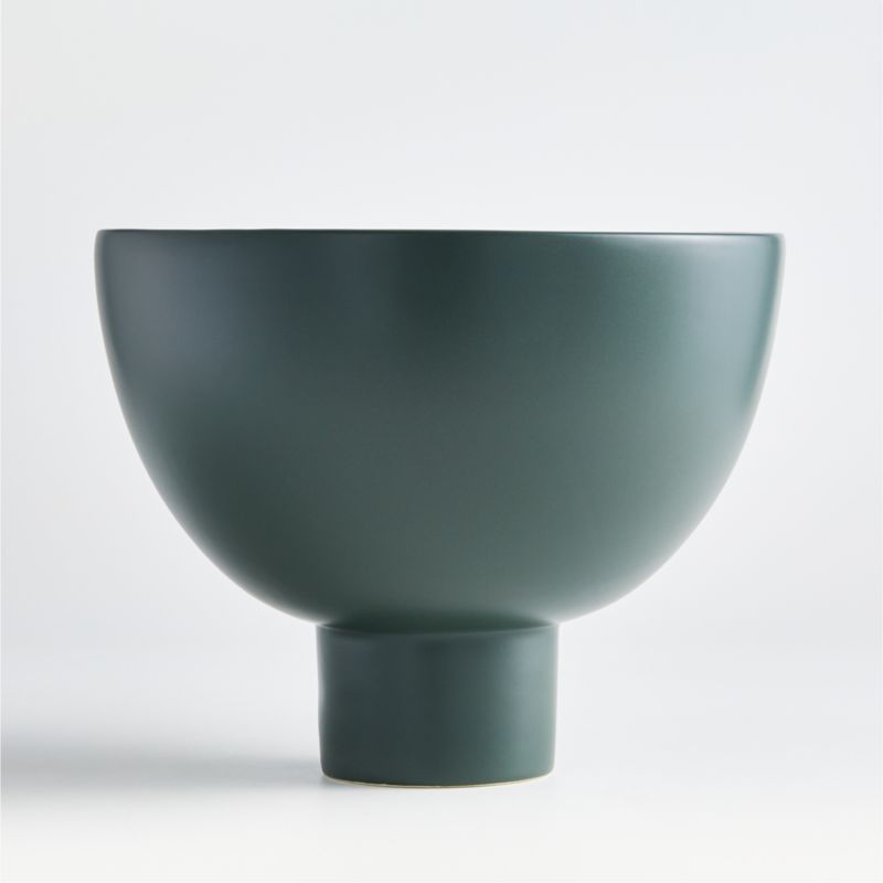 Dark Green Ingrid Bowl | Crate and Barrel | Crate & Barrel