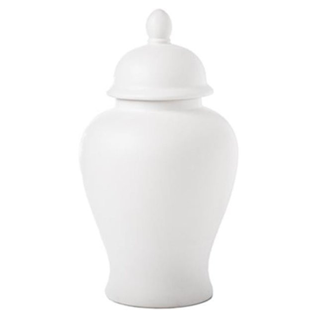 Urban Ceramic Round Ginger Jar SM Matte Finish White - Walmart.com | Walmart (US)