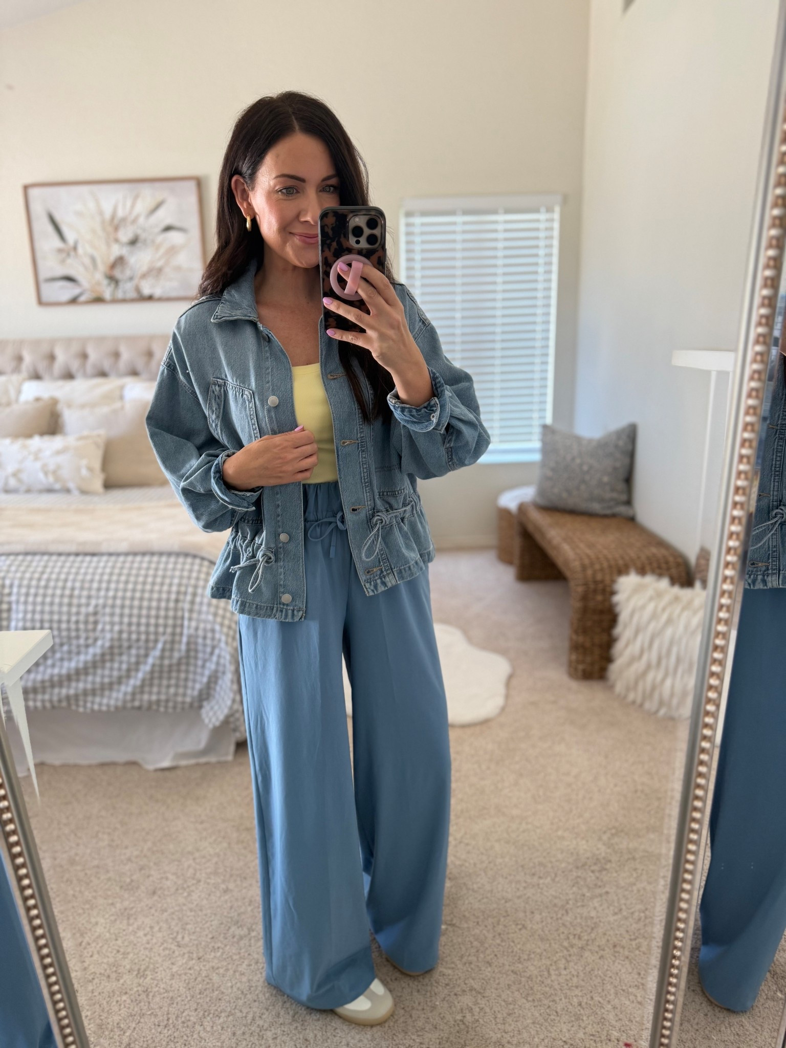 RESTOCKED! Denim jacket😍 the perfect spring staple—wearing a small 

#LTKootd #LTKSeasonal #LTKmomlife