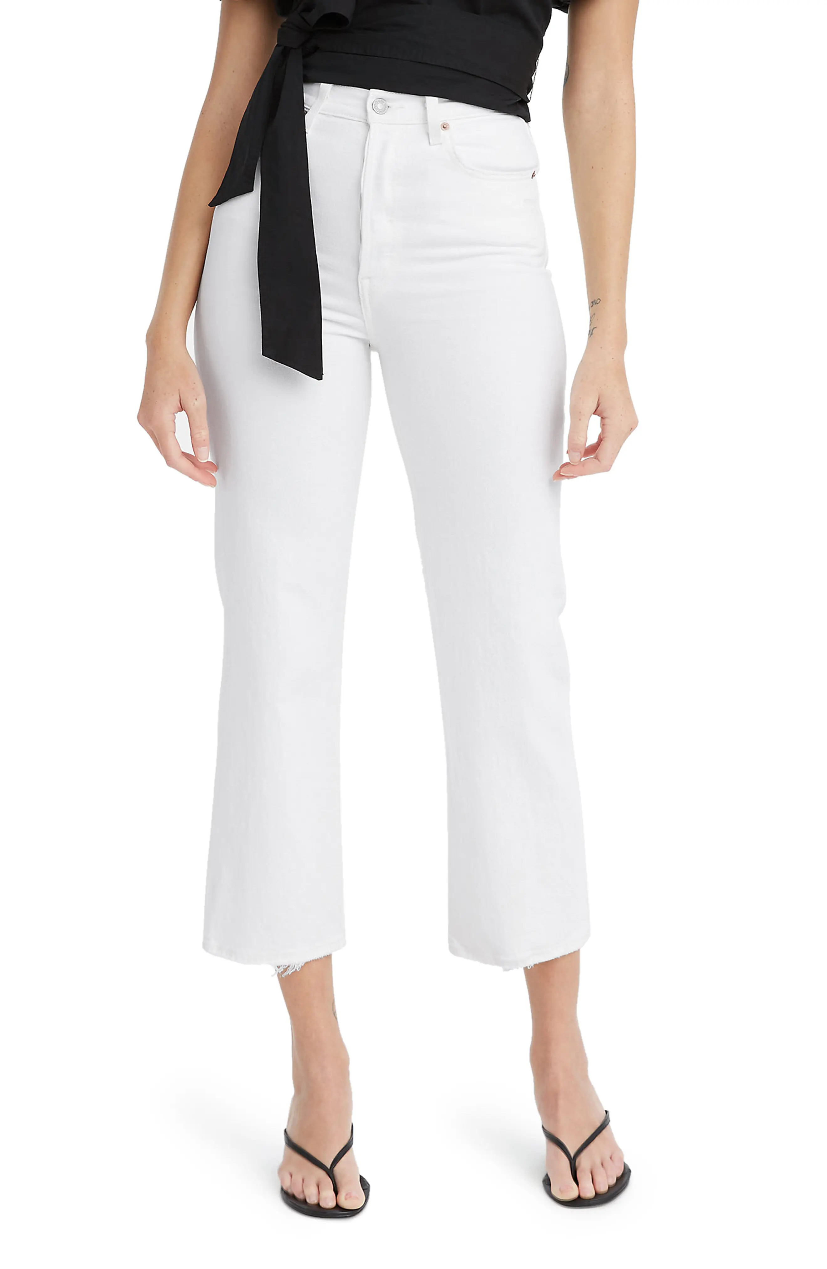 levi's Ribcage Super High Waist Straight Leg Jeans in Cloud Over at Nordstrom, Size 25 X 28 | Nordstrom