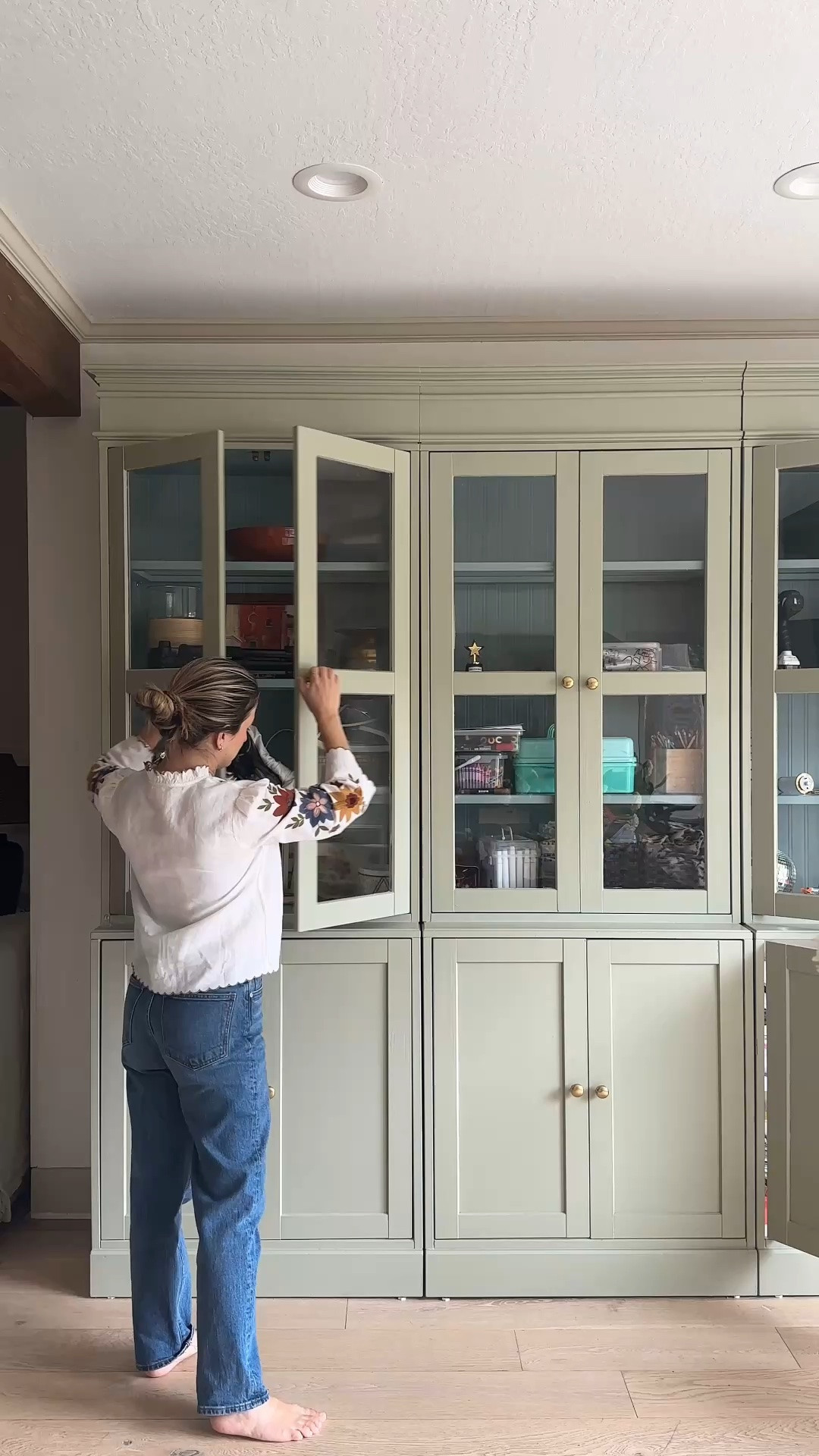 I still get questions about the curtains on my IKEA cabinet, so I’m resharing this quick tutorial with everything I used! Such an easy DIY, but it made a huge difference in the space.

#LTKHome