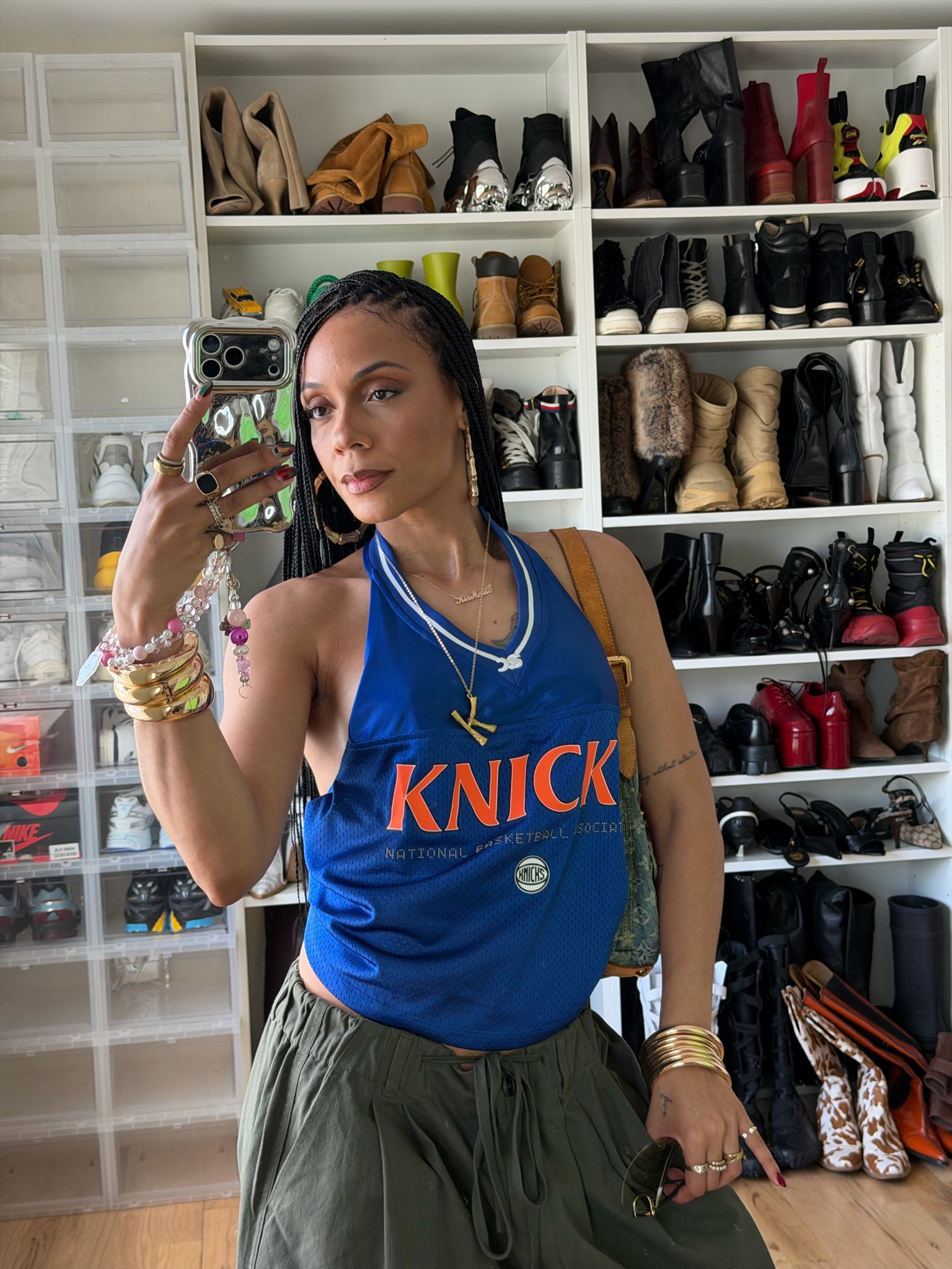 Go Knicks!

Top is a large but could have definitely went with a small
