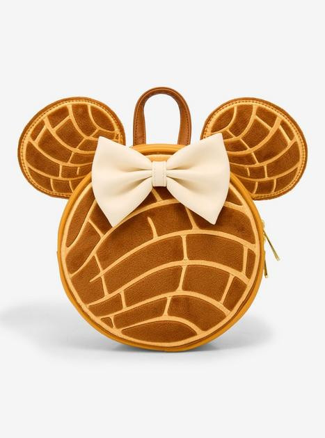 Loungefly Disney Minnie Mouse Chocolate Concha Figural Convertible Mini Backpack (BoxLunch 10th A... | BoxLunch