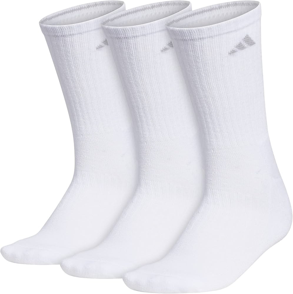 adidas womens Cushioned Crew Socks (3-pair) - Discontinued Color | Amazon (US)