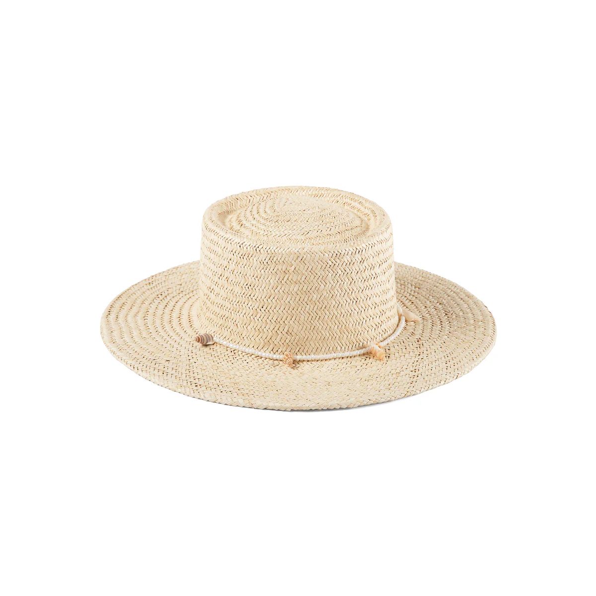 Seashells Boater - Straw Boater Hat in Natural | Lack of Color US | Lack of Color US