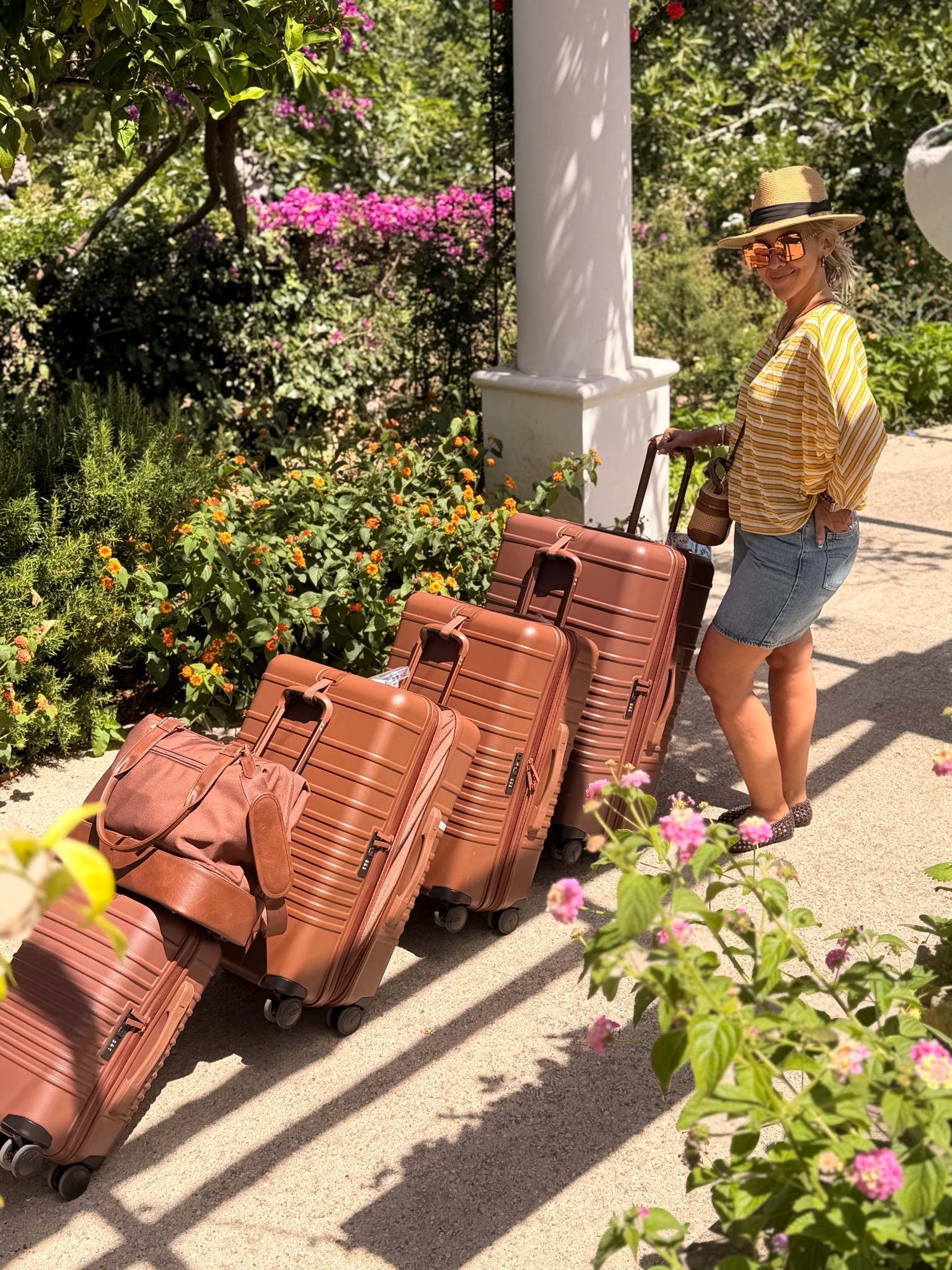My favorite travel pieces from BEIS, I have the small carry-on, the mini weekender which is great to take as my personal item and also fit some of the handbags I want to bring with me when I travel, the medium check-in suitcase and the big check-in luggage. Totally recommend them! 
@beistravel

#LTKTravel