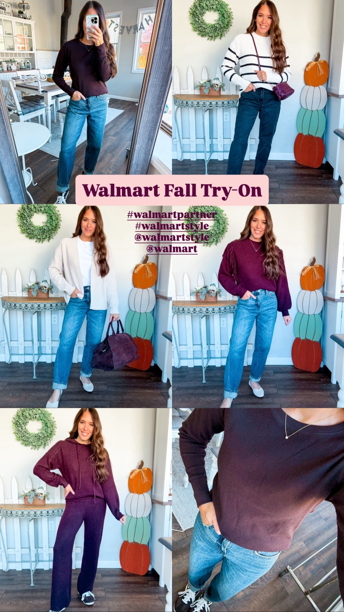 Ahhhhh I’m so excited to be partnering with @walmart to bring you some cute fall looks that will transition into the holidays as well! Each piece has incredible quality! Also how cute is that suede bag 😍😍 Make sure to check out all these 🔗 and more on my LTK store in b!o! Sizing for everything included! @walmartstyle 

Sweater XS 
Cardigan XS 
Sweater set XS 
Waffle knit XS 
Denim both tts 
Striped sweater XS 

#walmartpartner #walmartfashion #walmartstyle #walmartshopping #walmarthaul #fallfashion #walmartfinds #walmartrun #walmartforthewin 

#LTKFindsUnder100 #LTKFindsUnder50 #LTKStyleTip