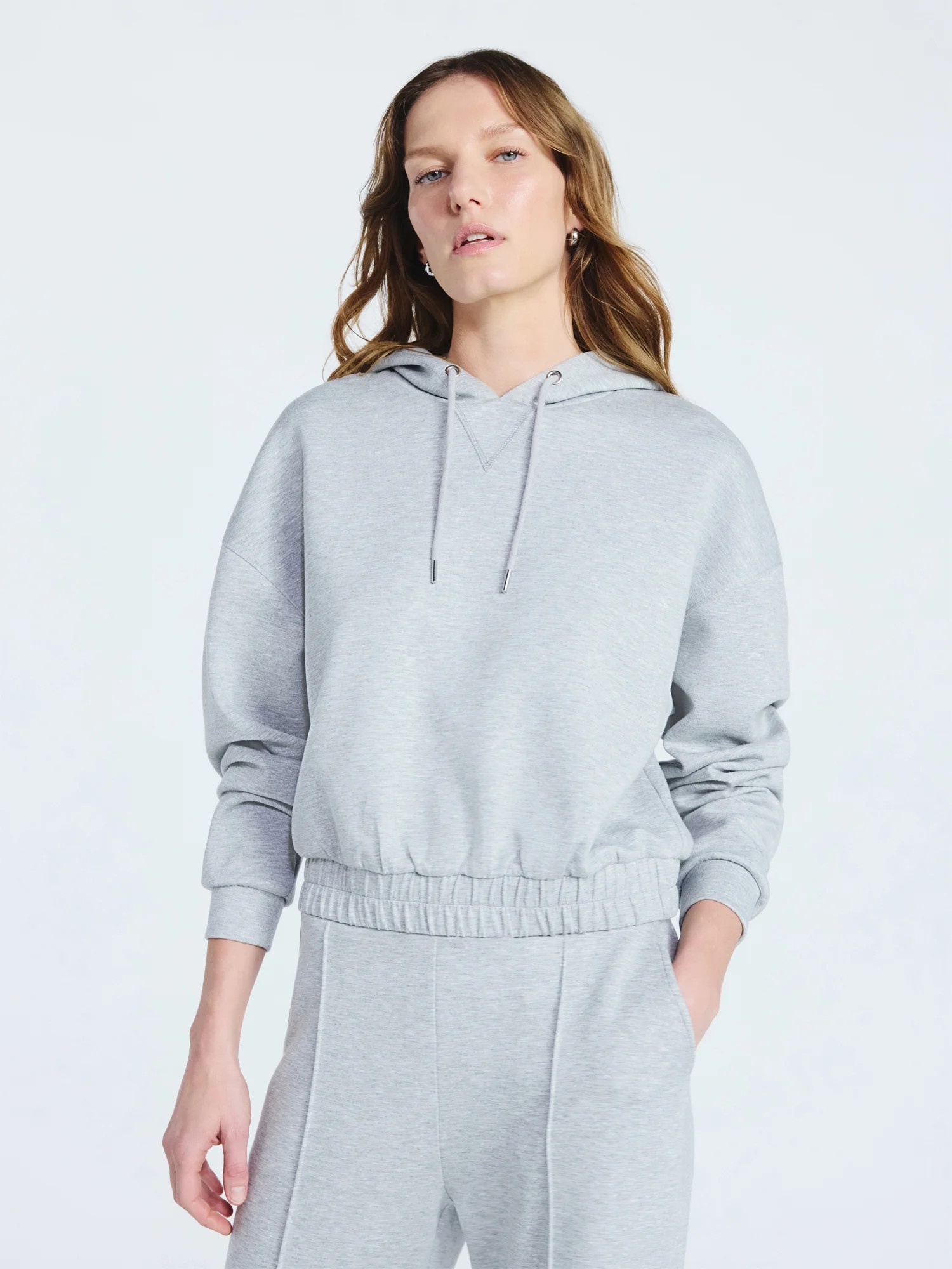 Scoop Women's and Women's Plus New Scubaknit Pullover Hoodie, Sizes XS-4X | Walmart (US)