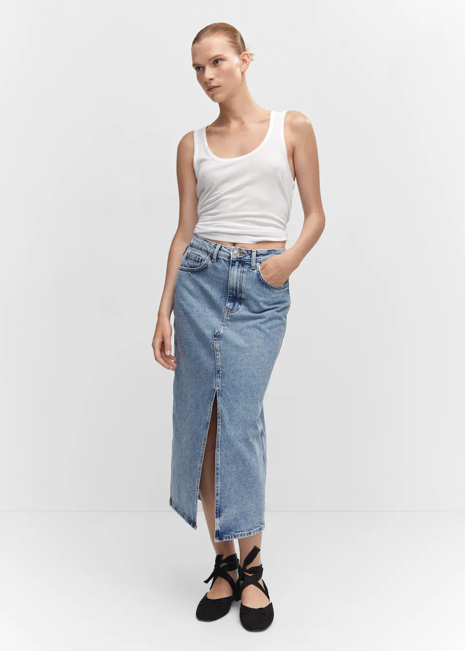 Midi-jeansrock -  Damen | Mango Deutschland | MANGO (DE)
