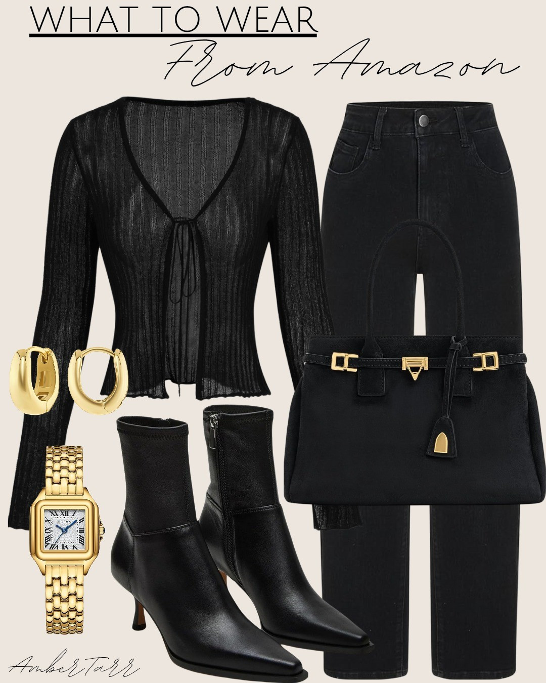 All black chic fall style from Amazon 

#LTKOver40 #LTKFindsUnder50 #LTKFindsUnder100