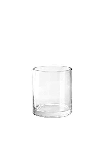 Serene Spaces Living Classic Clear Glass Cylinder Vase, Use for Floral Arrangements or as Candleholder at Weddings, Parties, Events, Home Decor, Measures 4" Tall and 3.5" Diameter | Amazon (US)