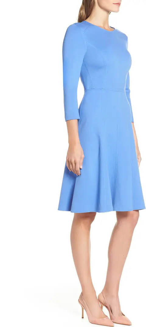 Seamed Fit & Flare Dress | Nordstrom Rack