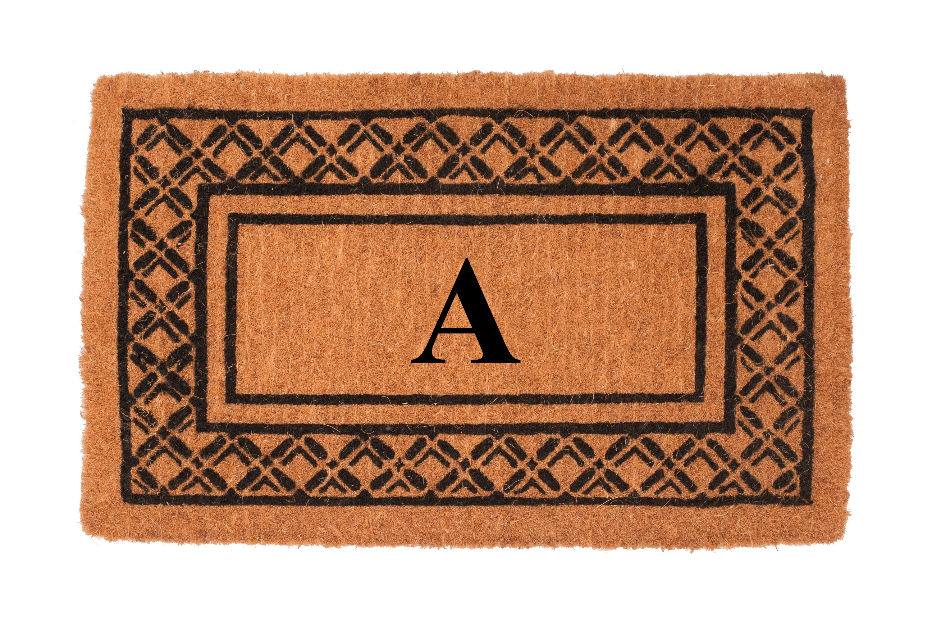 Belamy Monogrammed Welcome Outdoor Doo Mat | Birch Lane