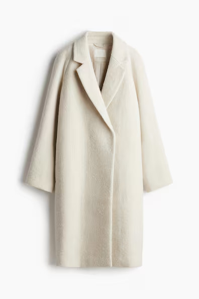 H & M - Zweireihiger Mantel - Weiß - Damen | H&M (DE, AT, CH, NL, FI)