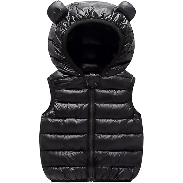 Baby Infant Cotton Hooded Vest Winter Warm Puffer Sleeveless Jacket Waistcoats | Amazon (US)