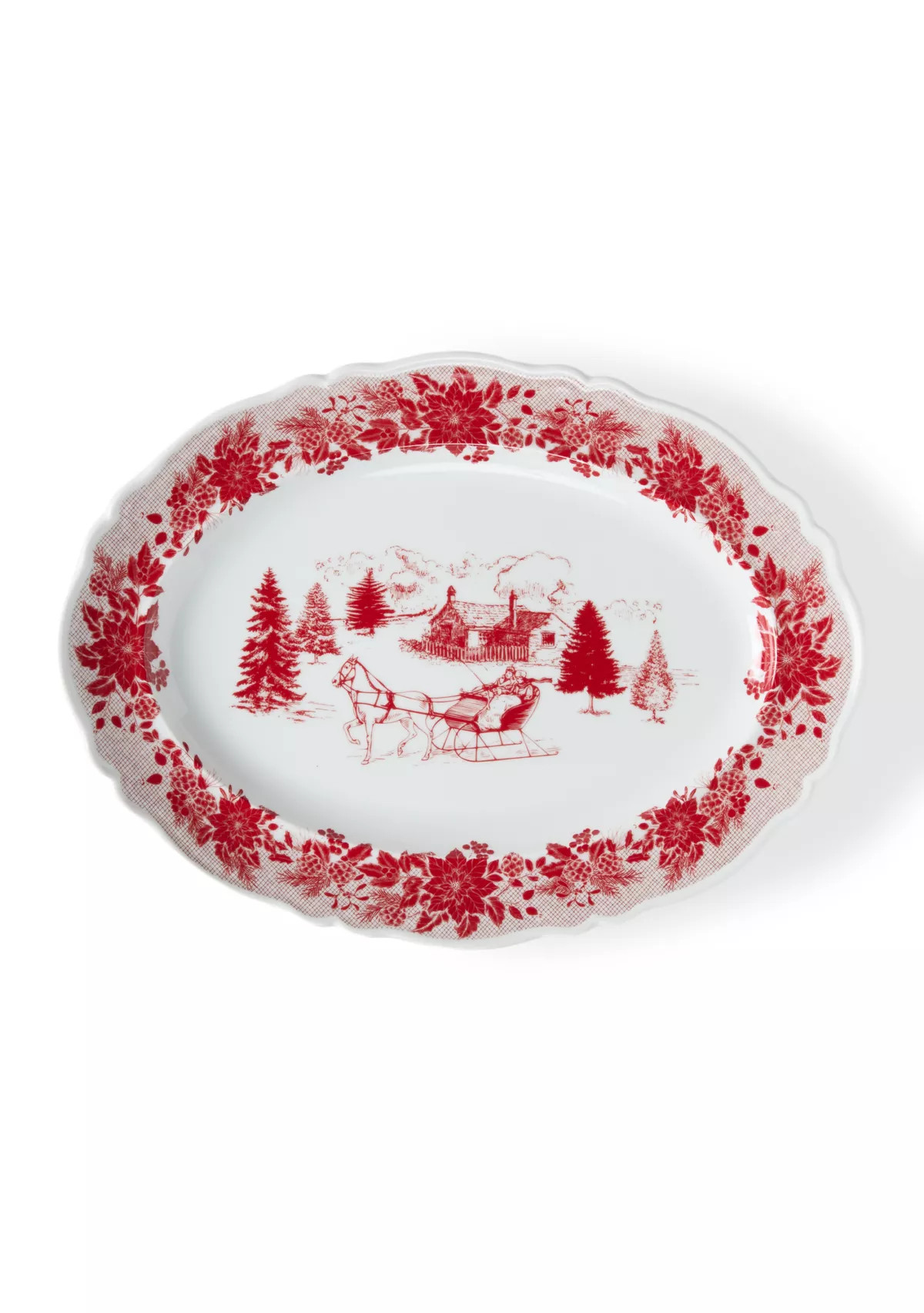 Holiday Toile Serve Platter | Belk