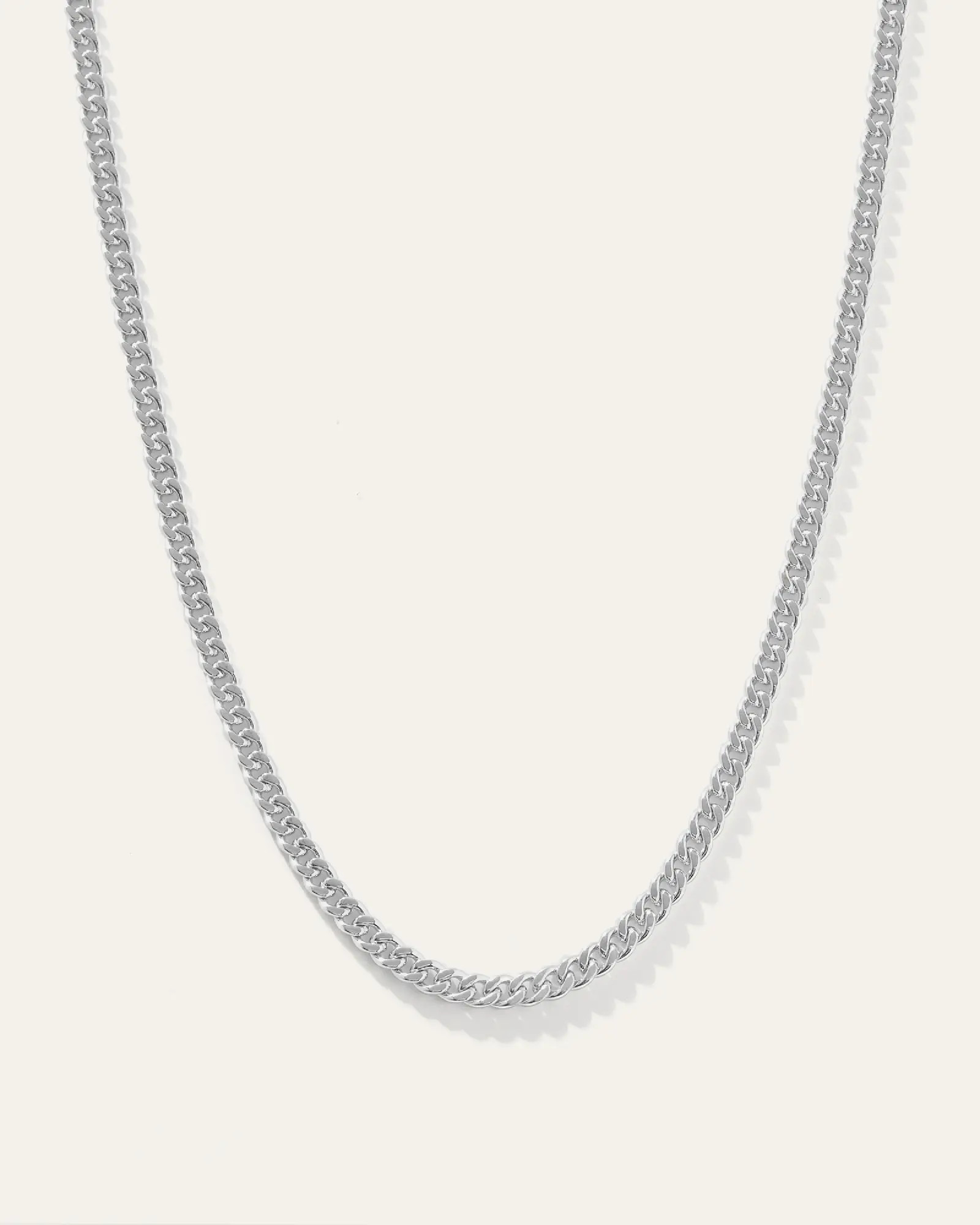 Cuban Curb Chain Necklace in Sterling Silver | Quince
