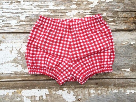 Red Bloomers for Baby Gingham Shorts Bubble Bloomers Diaper Cover Kids Bubble Short Summer Shorties  | Etsy (US)