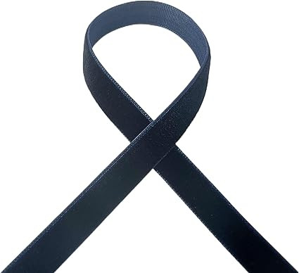QIANF Vintage Navy Blue Velvet Ribbon, 3/8 Inch X 25Yd | Amazon (US)