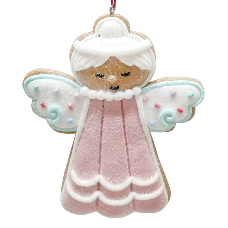 Mrs. Claus' Bakery Angel Claydough Ornament, 4.5" | At Home