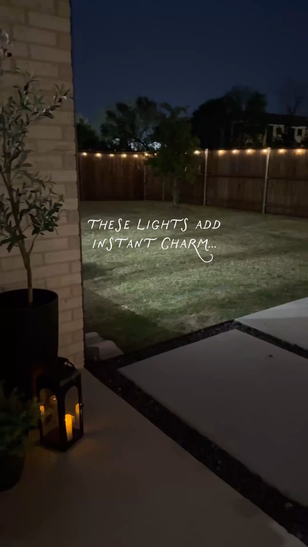 Solar lights I love! Also linked the furniture and rugs in our backyard