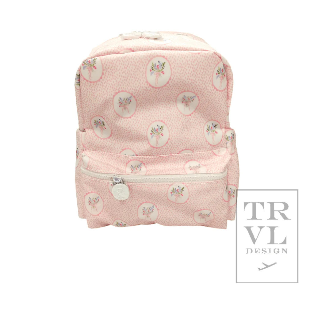 MINI BACKER - FLORAL MEDALLION PINK Backpack | TRVL DESIGN