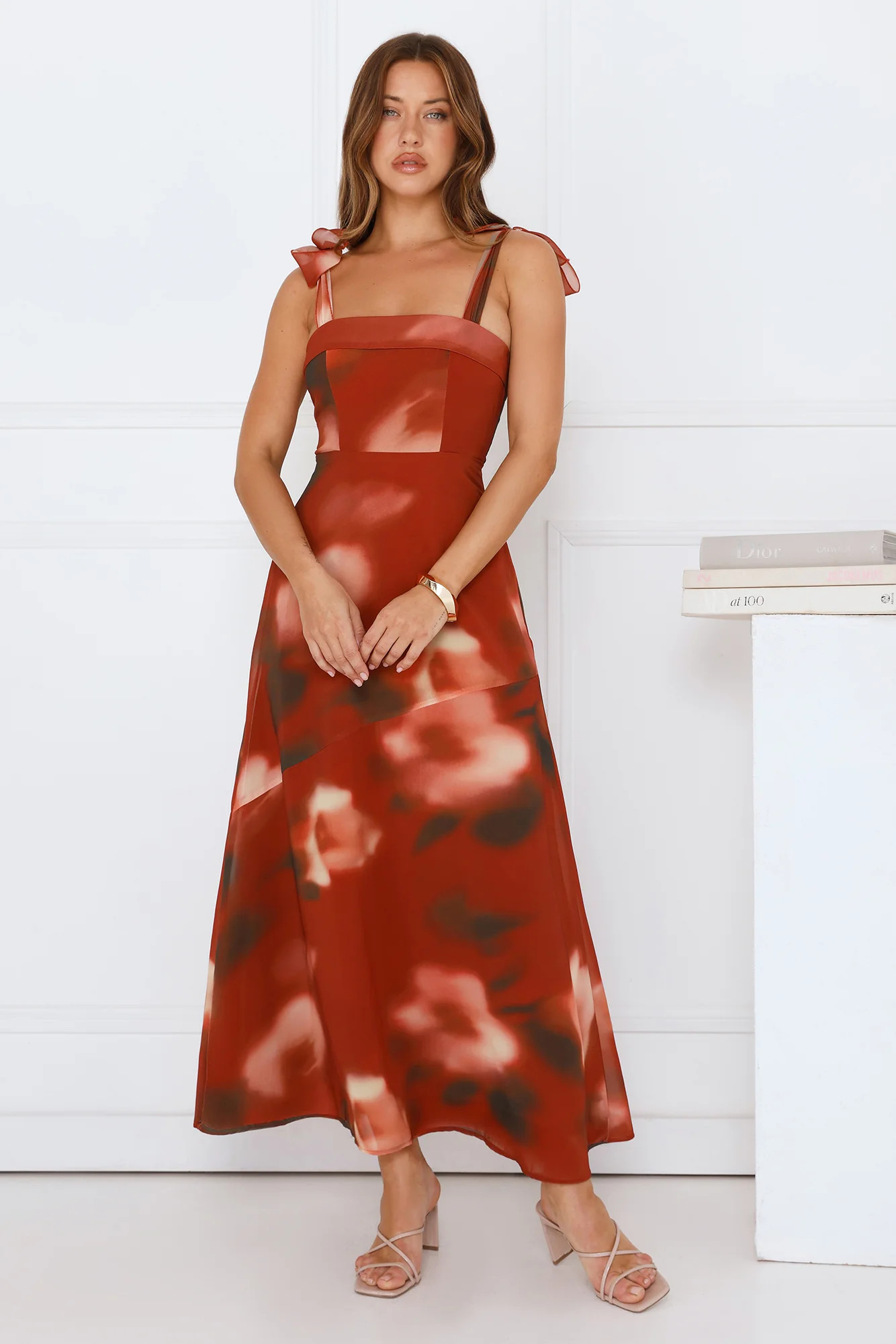 Fresh Feed Maxi Dress Rust | Hello Molly (US)