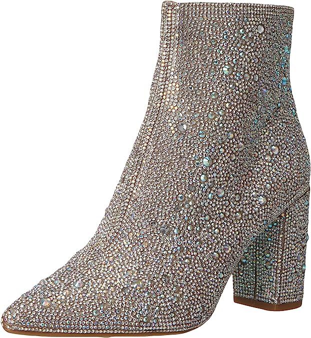 Amazon.com | Blue by Betsey Johnson Women's Cady Ankle Boot, Rhinestone, 9 | Ankle & Bootie | Amazon (US)