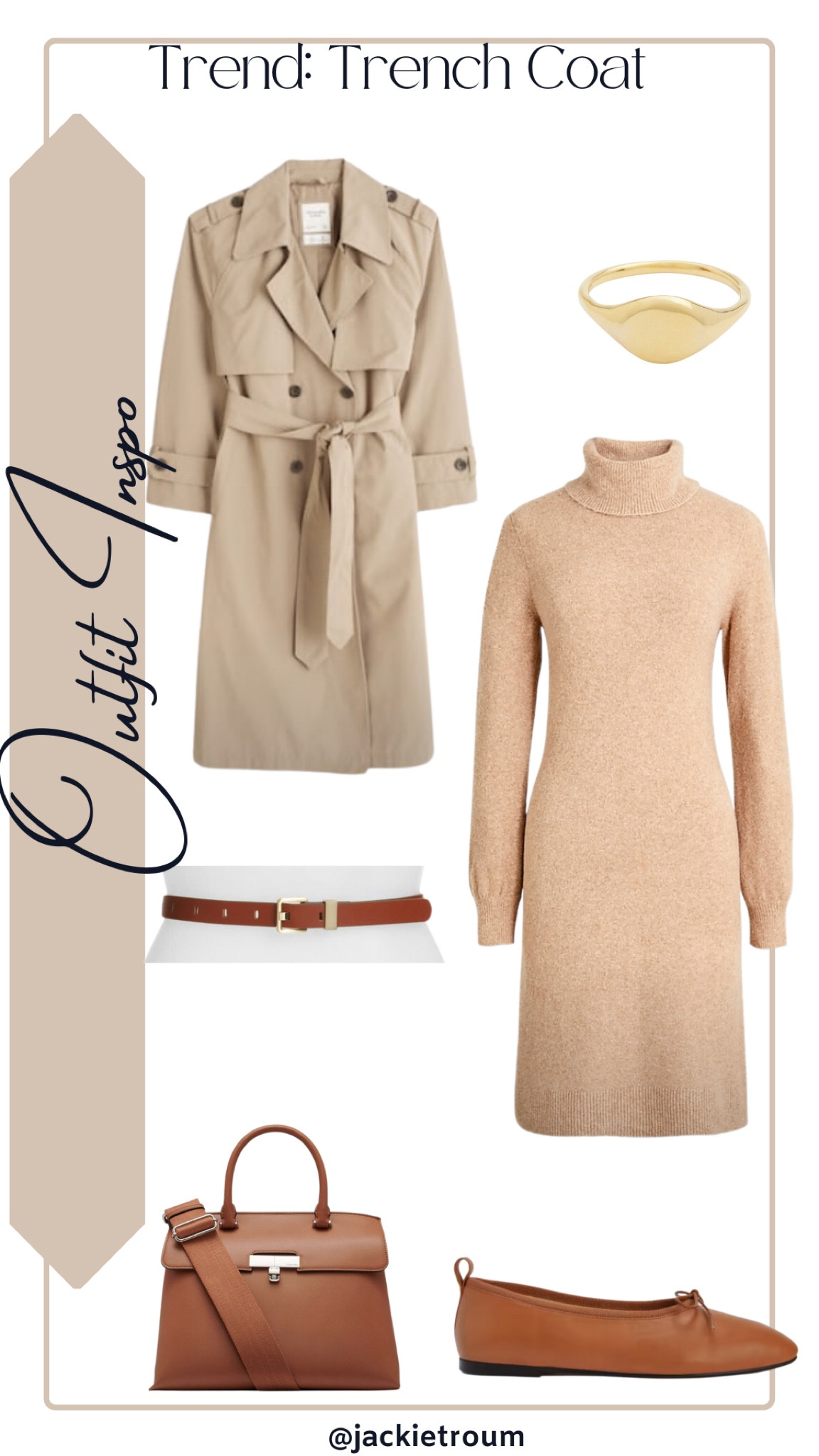 Trend Alert: Tan Trench

Trench Coat: Abercrombie
Turtleneck Sweater Dress: J.Crew Factory
Top Handle Bag: Calvin Klein for Macy’s
Brown Flats: Everlane
Gold Ring: Gorjana
Thin Brown Belt: Nordstrom

#LTKSeasonal #LTKunder100 #LTKworkwear