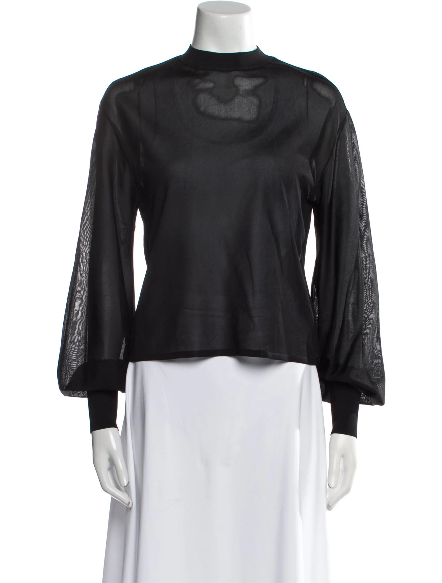 Mock Neck Long Sleeve Top | The RealReal