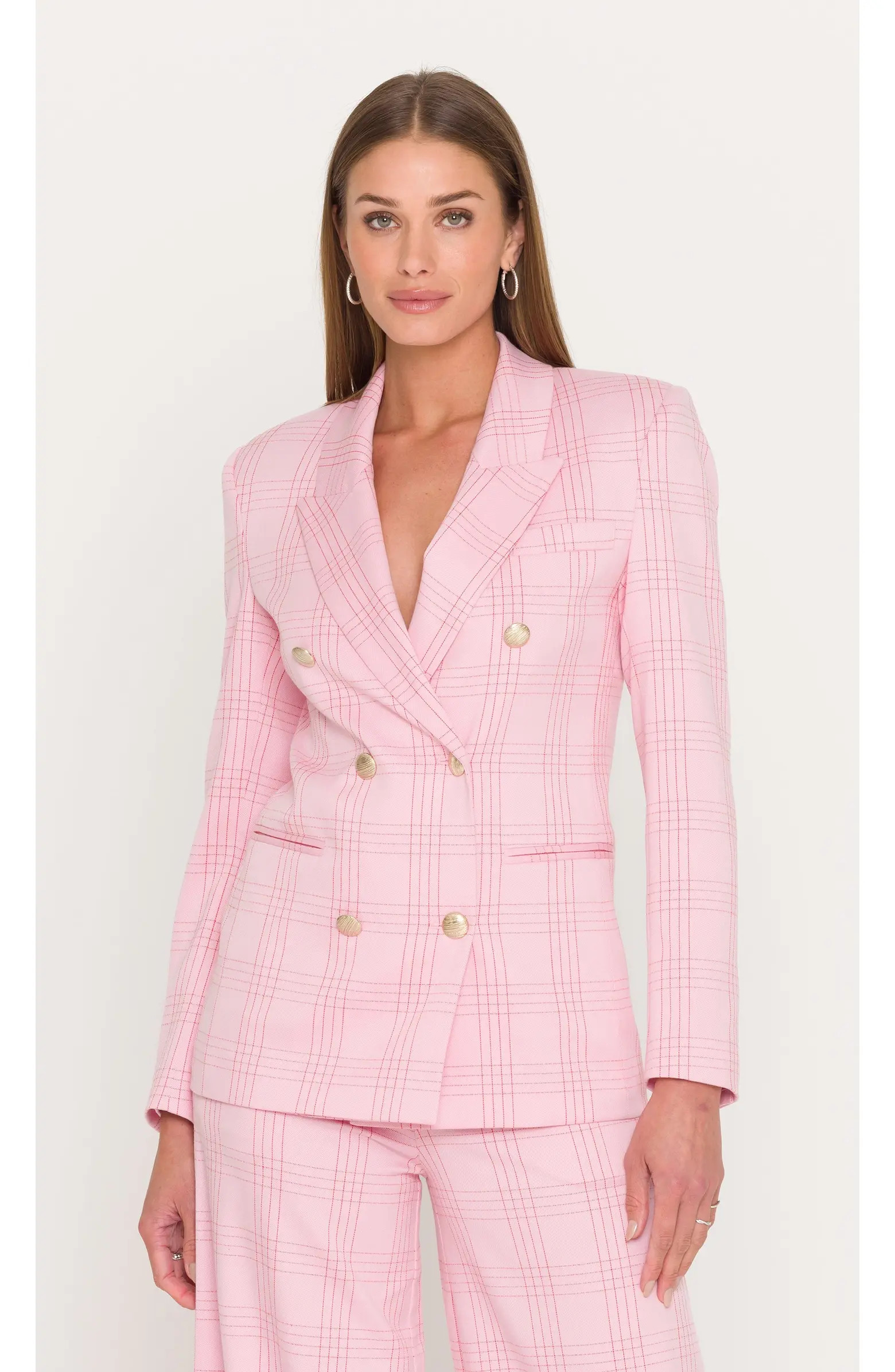 Joselle Windowpane Suiting Blazer | Nordstrom