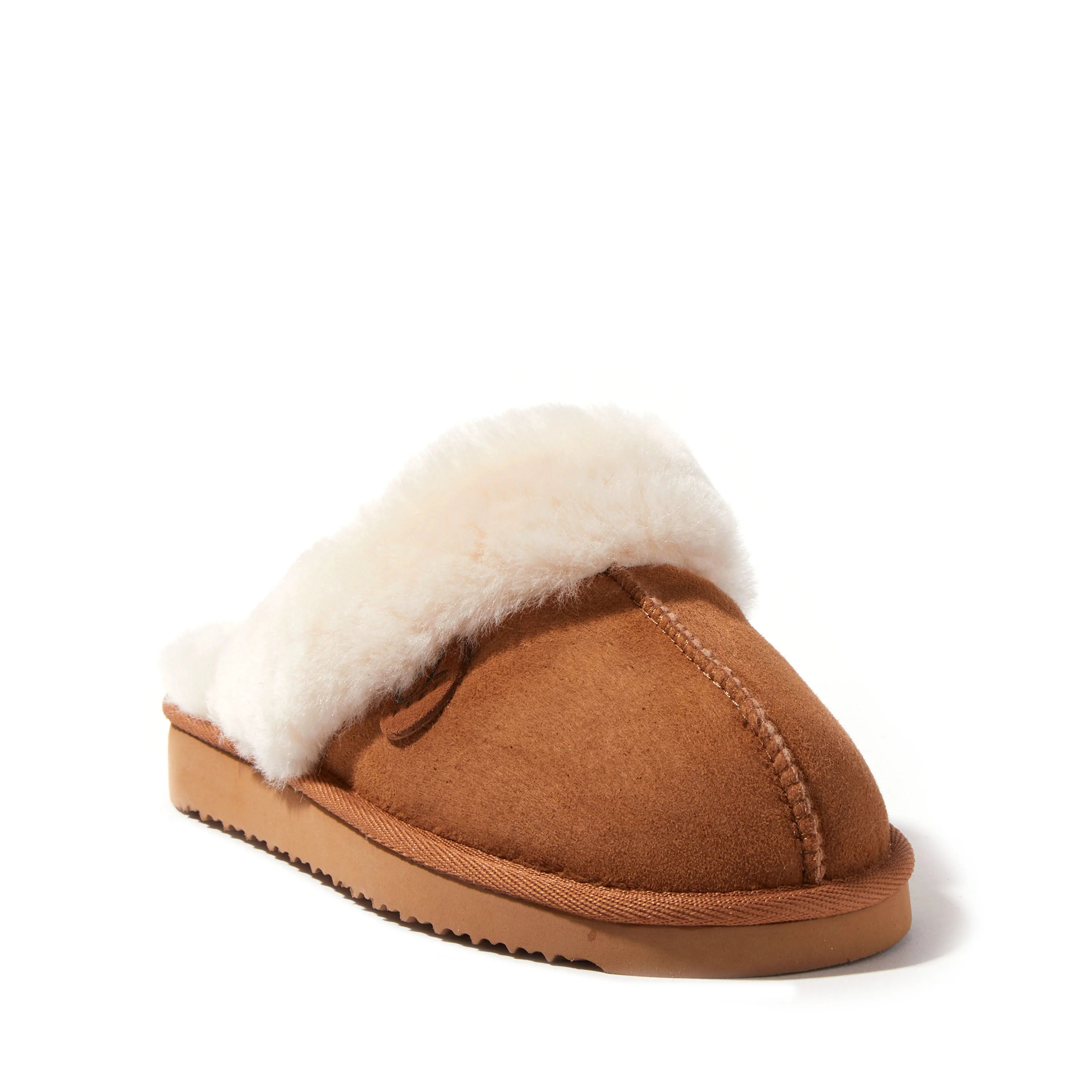 EZ Feet by Dearfoams Women’s Genuine Shearling Scuff Slipper | Walmart (US)